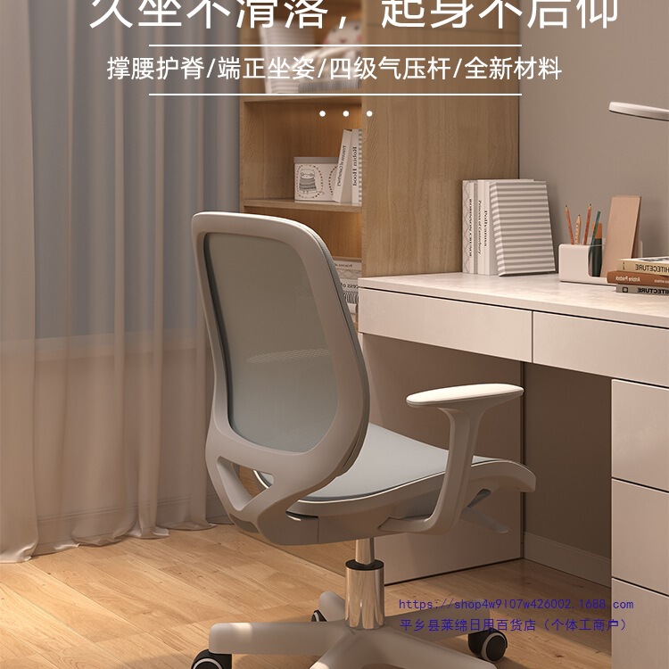 Computer Chair Home Office Student Chair Sedentary Backrest Desk Study Chair Small Ergonomic Swivel Chair