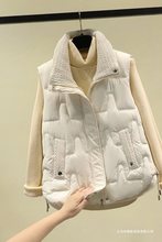 秋冬新款棉马甲女外穿短款立领加厚棉衣时尚坎肩保暖背心马夹外套