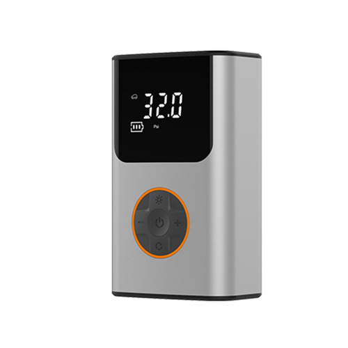 Mini portable self-propelled electric tire pump for cars with wireless charging smart digital display car air pump