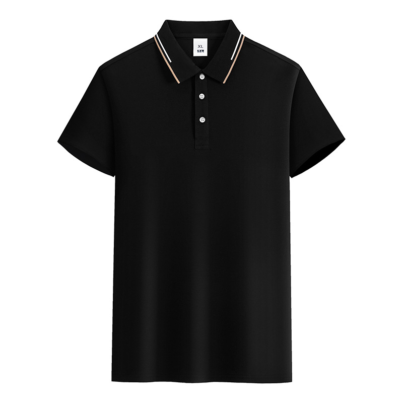 Verano versátil adelgazante antiarrugas resistente al desgaste refrescante color transpirable equipo de trabajo ropa de manga corta solapa Polo personalización