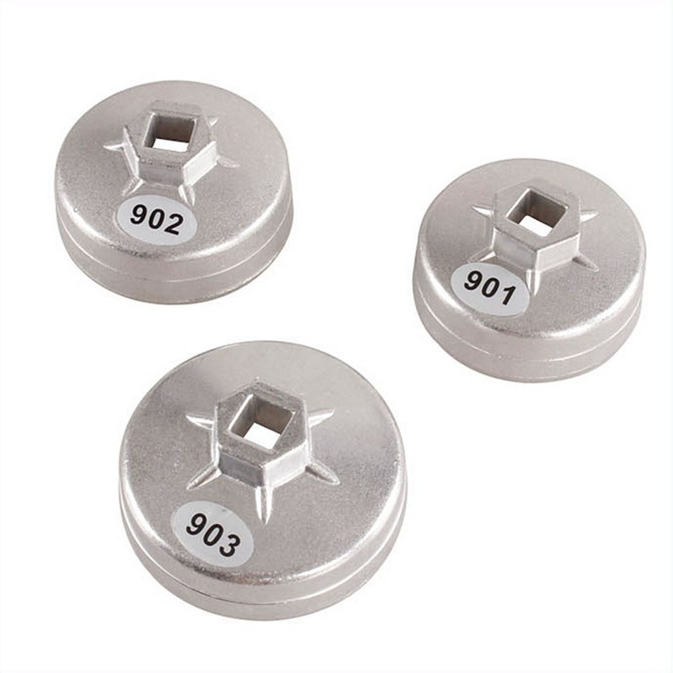 Llave para filtro de aceite tipo tapa, herramienta especial para remover la rejilla del filtro de aceite, juego de llaves para desmontar y montar el filtro de aceite del coche.