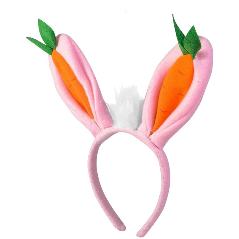 Домашнее животное пасхальное украшение костюм кроличьи уши морковь повязка на голову Марлевое Платье Пасхальный кролик украшение