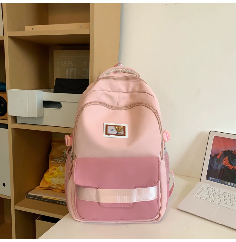 Handheld nylon fashionable capacious backpack for traveling
