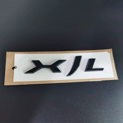 Suitable for Jaguar black car logo XJL XEL XFL FPACE AWD rear trunk logo with leopard English lettering (Car logo) - standard-xjl