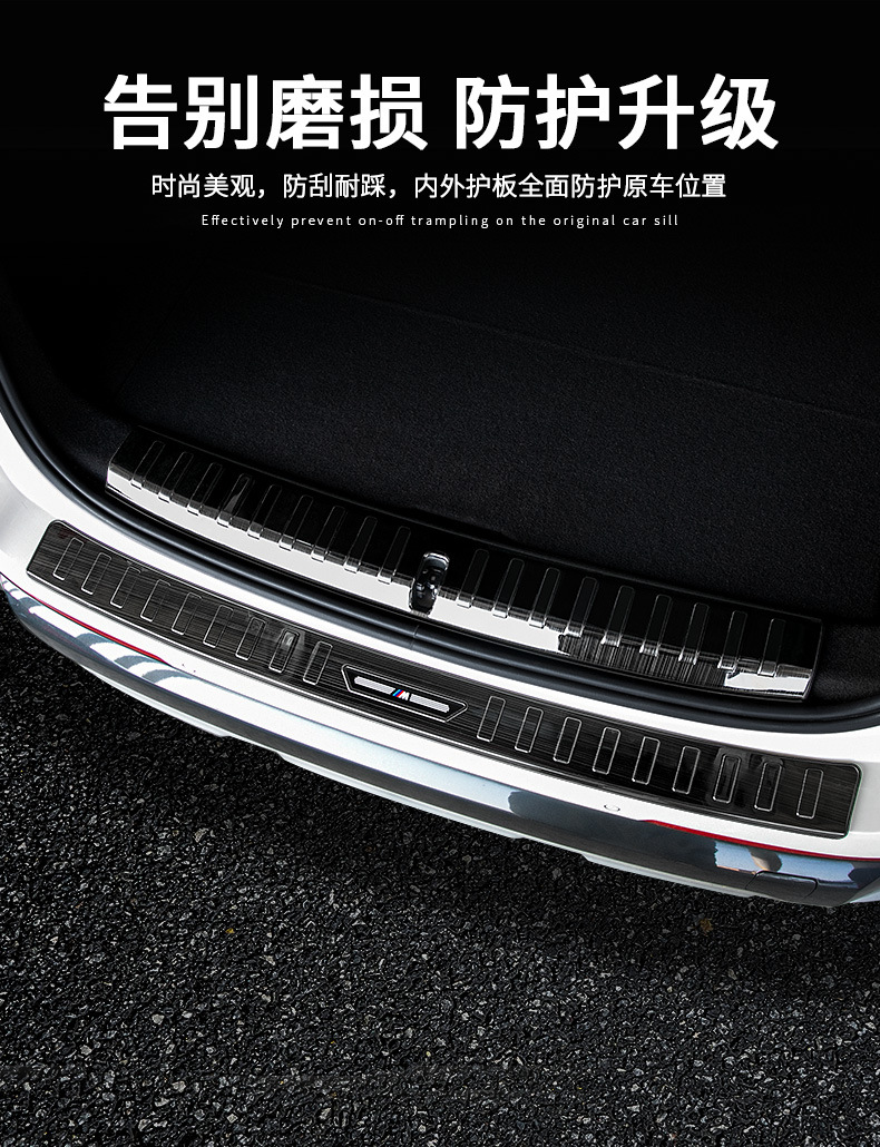 Suitable for 16-25 Bmw New X1/Ix1 Trunk Rear Guard Plate Tailgate Protection Strip Decorative Accessories Modification