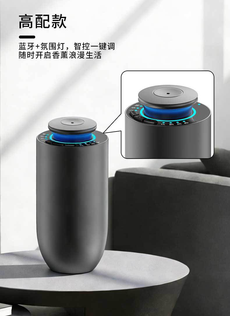 Cross-border home fragrance machine, essential oil diffuser for bedroom, office smart timed diffuser, car-mounted aroma diffuser