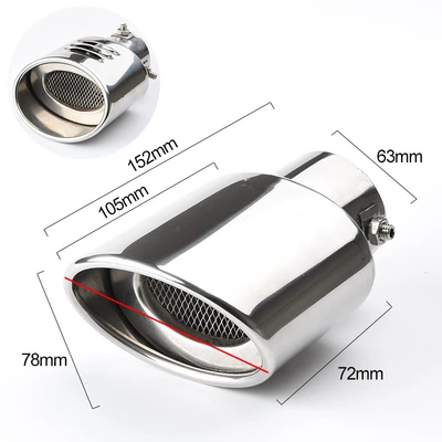 Pipe Modification Special Tail Pipe: Car muffler - watermelon-red-new-platinum-belt-net-direct-support-installation
