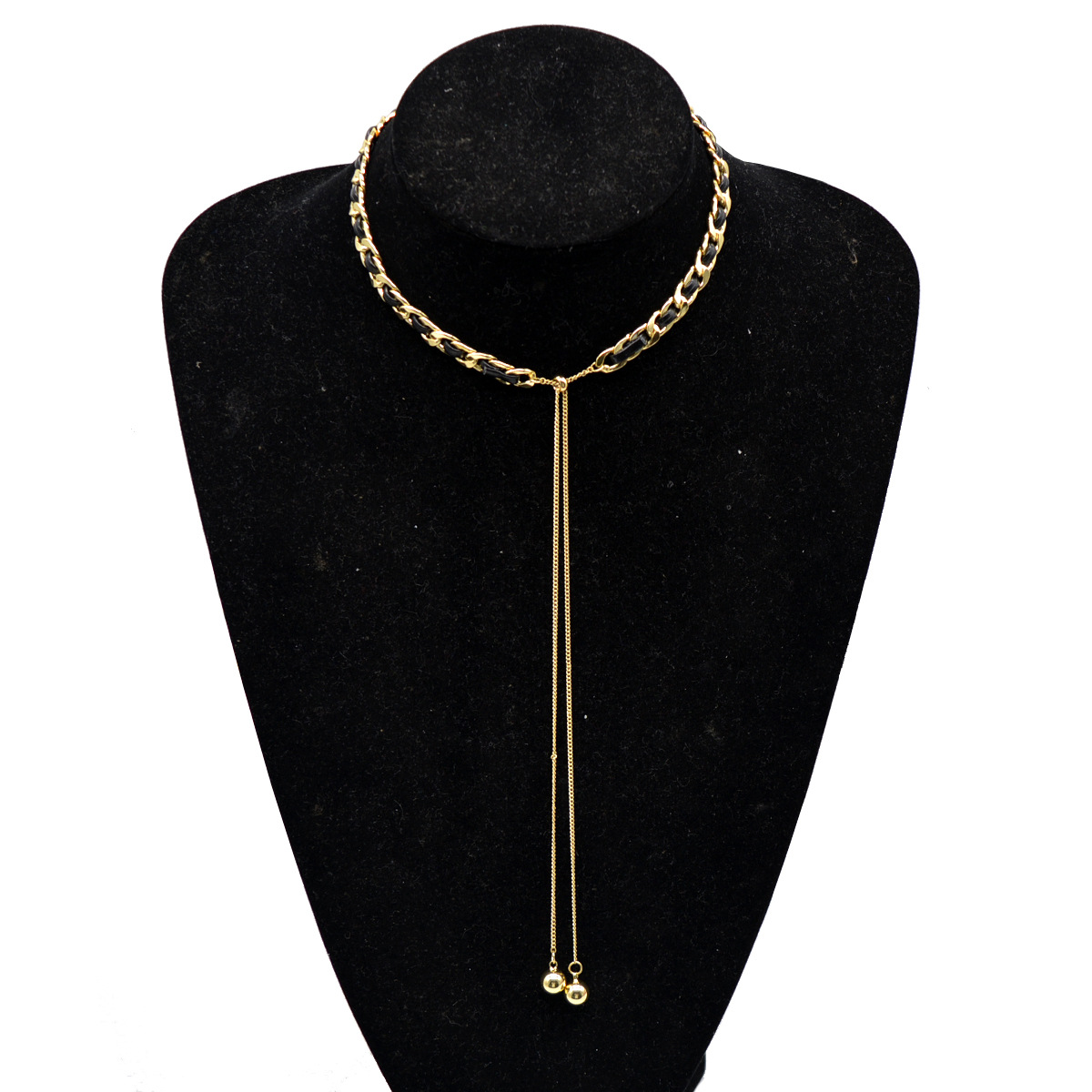 Collier De Couture De Boule De Gland Tressé Simple En Gros Nihaojewelry display picture 2