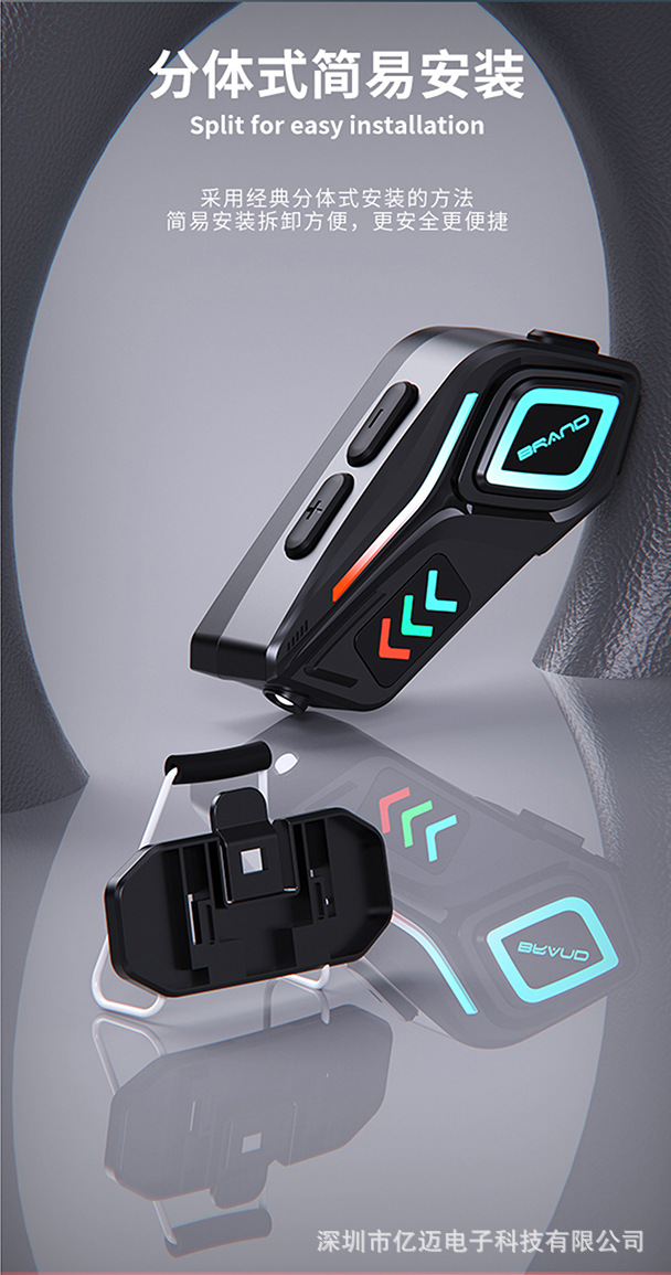 2025 Cross-Border New Model Private Model Helmet Bluetooth Headset with Rgb Colorful Lights and Heavy Bass, Suitable for Various Rgb Lights