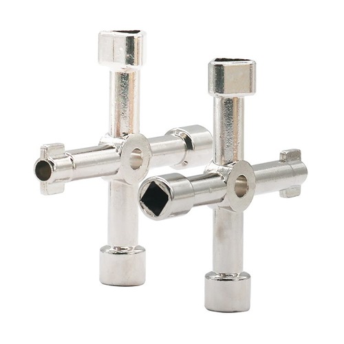 New multifunctional triangular key wrench in the electric control cabinet Elevator train door water meter valve square hole key