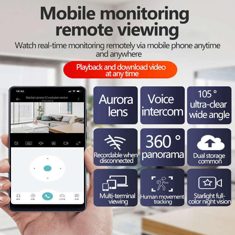 家庭用防水無線wifiボール機屋外監視カメラ屋外雲台遠隔高精細夜視室内外|undefined