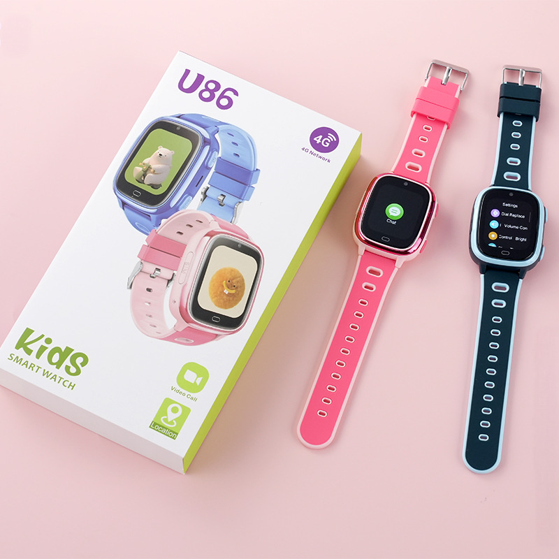 Cross-Border New Model U86 Children's Smart Watch with High-Definition 4g Video Calls, Gps Accurate Positioning, Children's Phone Watch