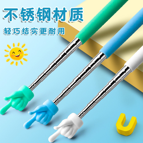 Retractable pointer finger reading stick for children to read and learn to read retractable finger stick command stick teaching stick teaching