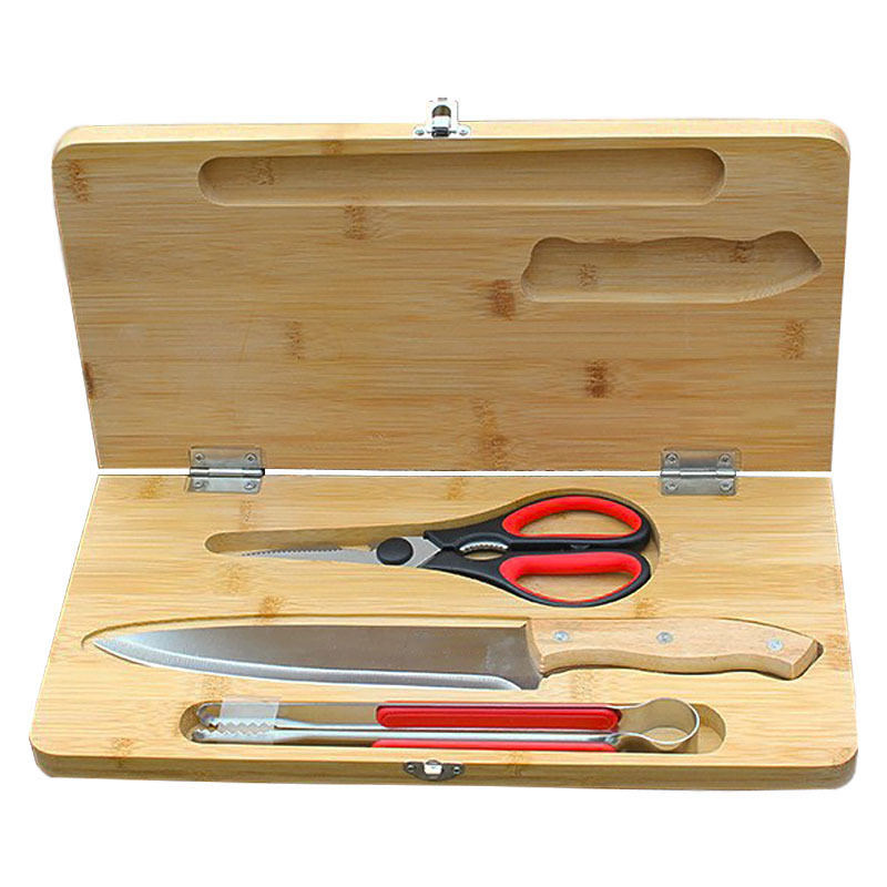 [4-piece cutting board] cutting board knife scissors clip