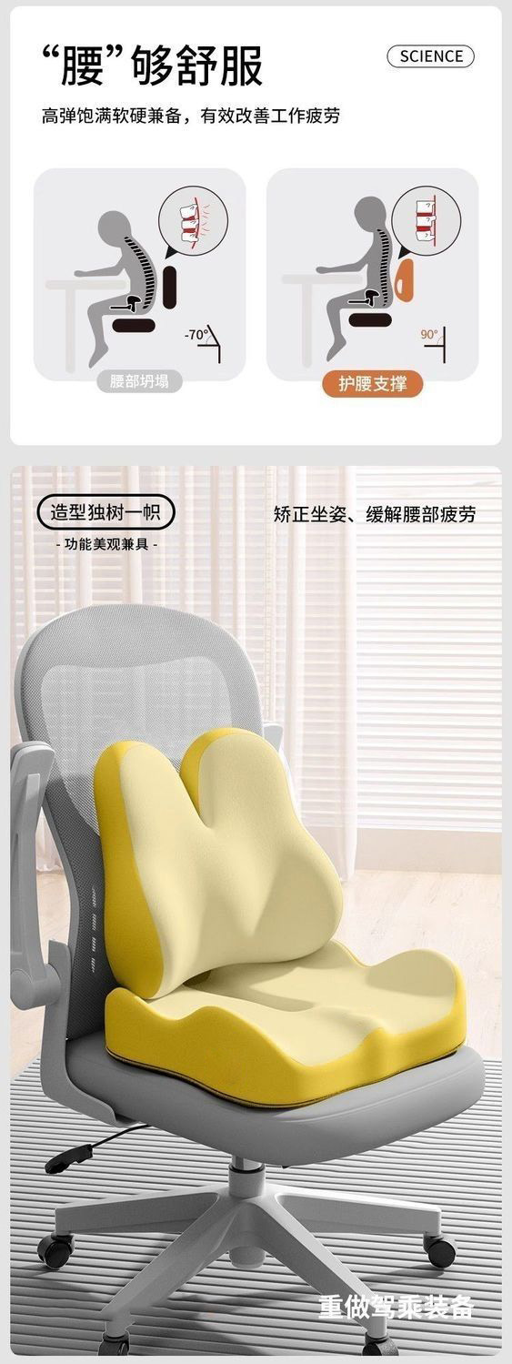 Cross-Border Supply of Car Headrests and Lumbar Supports with Memory Foam Slow Rebound, Wholesale Car Neck Pillows and Lumbar Supports, Free Logo Branding Service Available