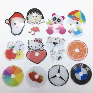 Mobile phone ring buckle acrylic slice transparent acrylic cutting molding PC piece cutting animation jewelry DIY piece