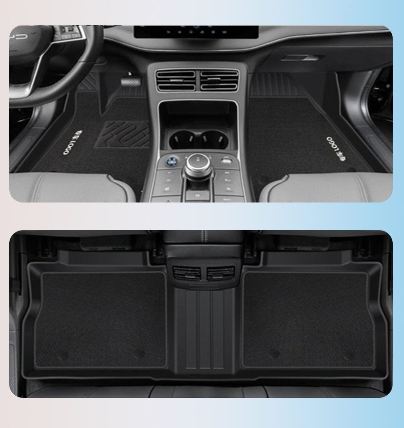 Applicable to Lynk's 03 foot mat tpe car foot mat surrounds 2024 car foot mat tpe trunk mat rice grain pattern