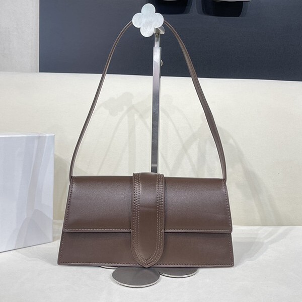 Jacquemus Niche Design 2026 New Versatile Long Shoulder Bag Light Luxury Handbag Underarm Baguette Bag Jacquemus Niche Design 2026 New Versatile Long Shoulder Bag Light Luxury Handbag Underarm Baguette Bag