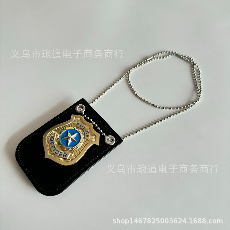 Toy, metal necklace, accessory, halloween, graduation party, cosplay, police