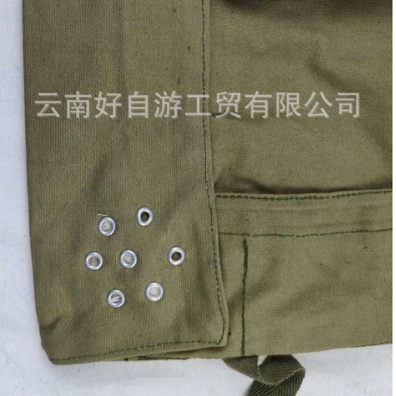 빈티지 카키 캔버스 가방 화재 방지 가스 마스크 액세서리 사첼 두꺼운 캔버스 숄더 백 빈티지 스쿨 백