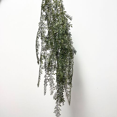 Simulation Hanging Rattan Artificial Willow Vine Home Living Room Soft Decor Plant Ornaments in Green Shades for Wedding Ceiling Floral Arrangements