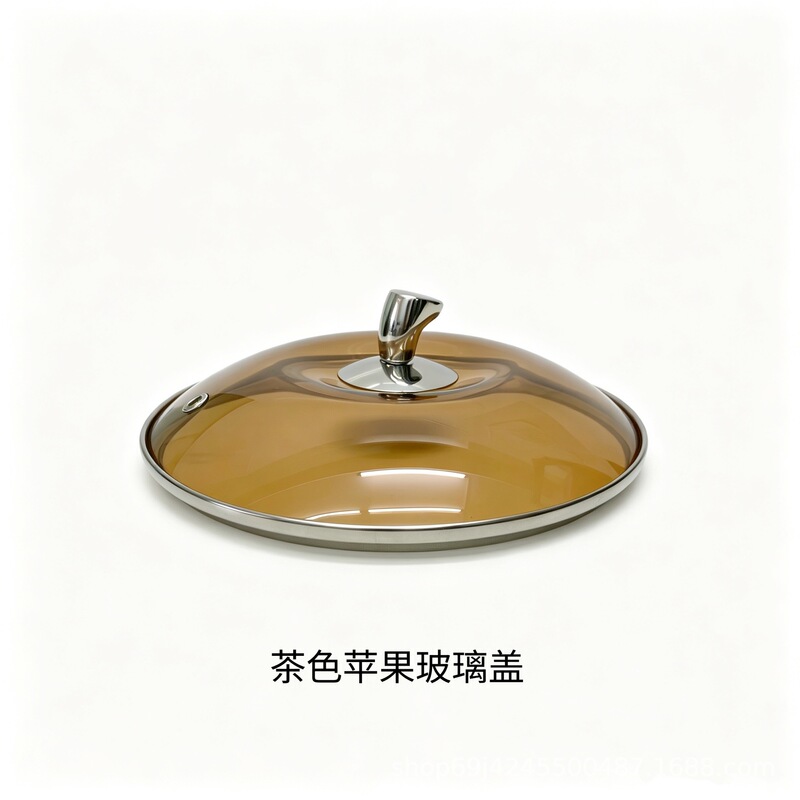 Factory Direct Sales Tempered Glass Lids Wholesale Round Apple-Shaped Pot Lids Extra Thick G-Shaped Glass Pot Lids Factory Direct Sales Tempered Glass Lids Wholesale Round Apple-Shaped Pot Lids Extra Thick G-Shaped Glass Pot Lids