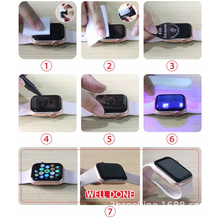 Подходит для часов S7 45IWATCH41 мм, полностью клеевая пленка, 44 мм, защитная пленка для часов UV