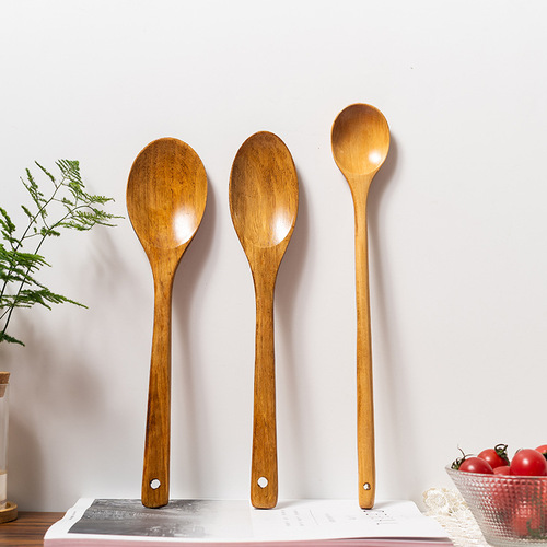 Ke wooden spoon coffee spoon milk tea stirring spoon honey spoon wooden spoon wooden spoon children's small wooden spoon wholesale baby spoon