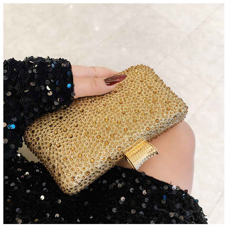 Bolsa de cena flash transfronteriza, bolsas de cena de diamantes calientes, bolsas de mano de diamantes de lujo, bolsas de mano de moda de fiesta