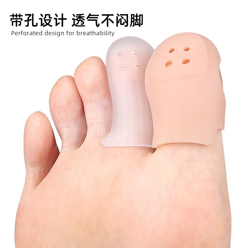つま先穴付き、ソフトつま先シース、分割つま先カバー、つま先パッド、つま先カバー、オーバーラップユニバーサルSEBSフィンガーアンチウェアプロテクター|undefined
