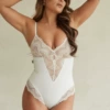 Sexy lace white shapewear