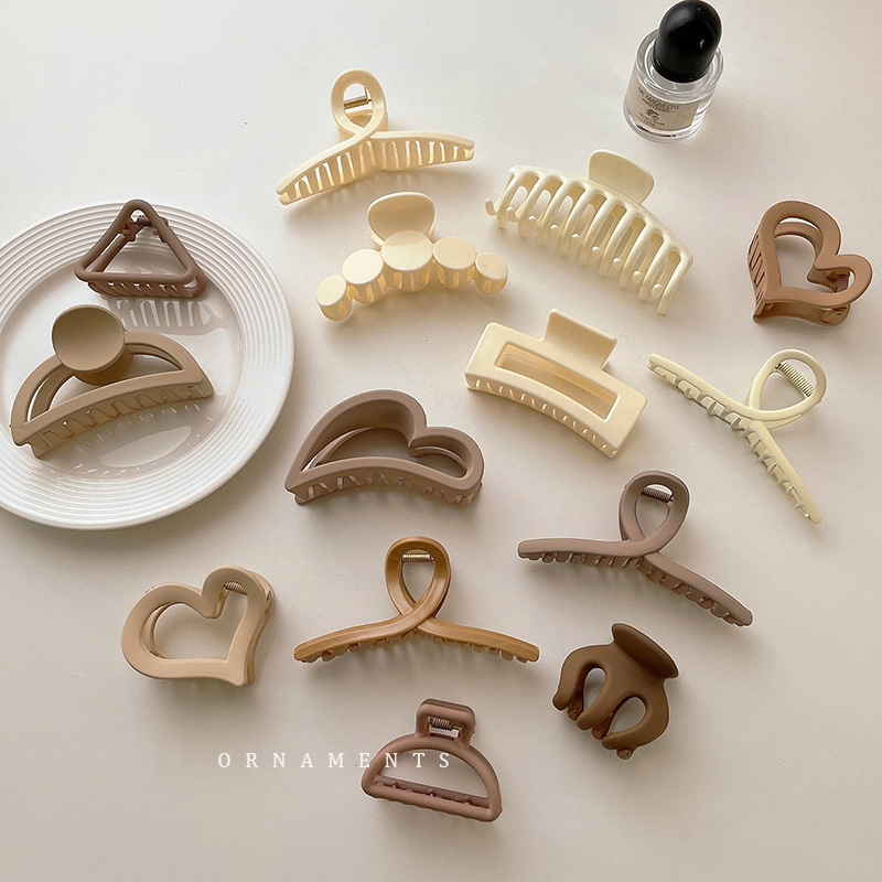 Temperamento coreano agarrar clips gran clips tocado de alta calidad clips de cabello de verano después de la cabeza clips de tiburón tocado de mujer