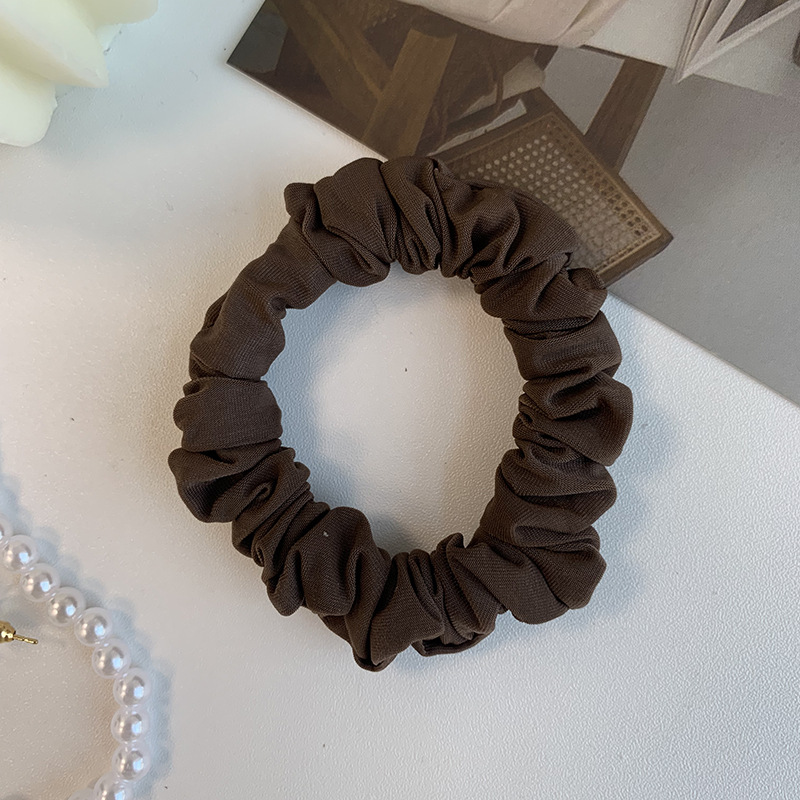 매우 유연한 스몰 사이즈 링 다크 브라운