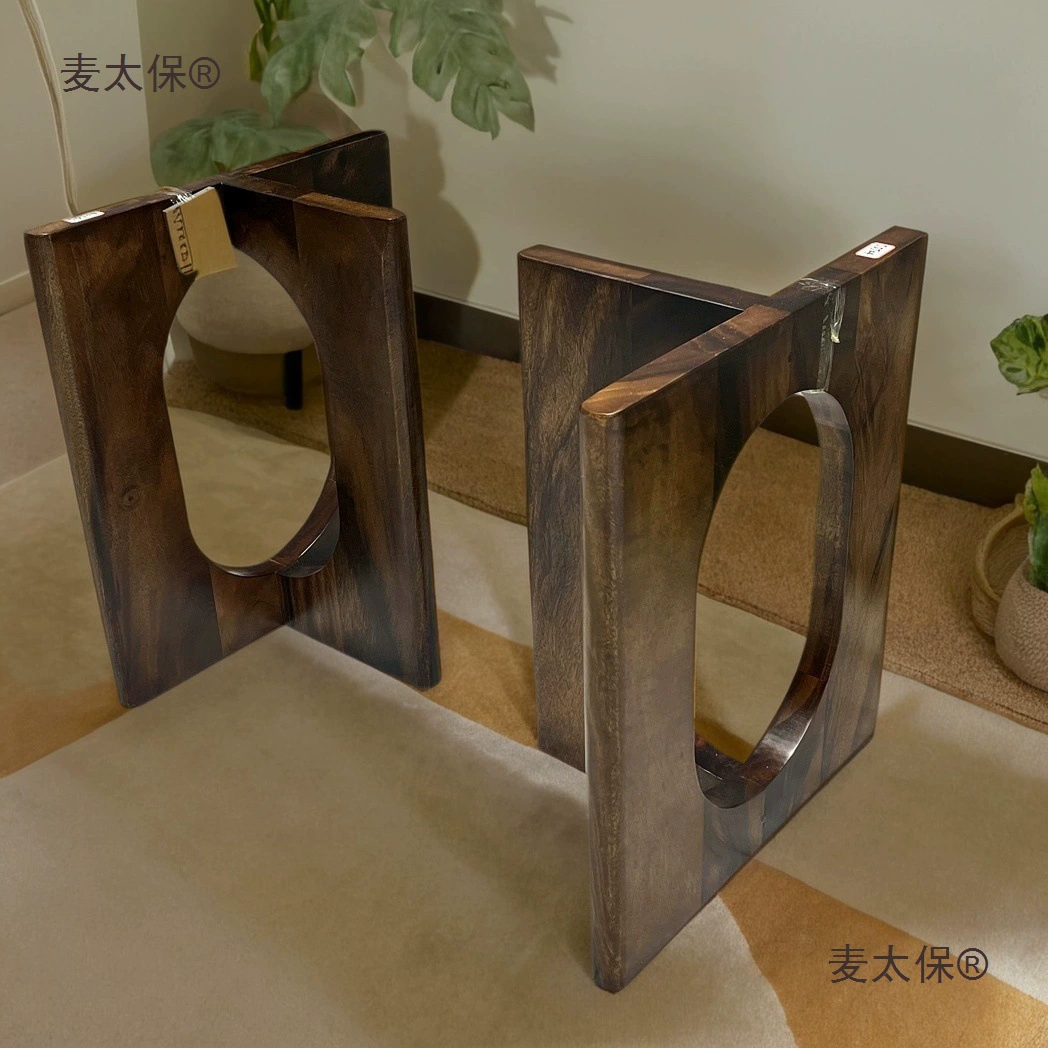 Ножки стола специальной формы, креативные и простые ножки стола из цельного дерева, кронштейны для деревянных штативов, подставки для ножек стола, Metabo