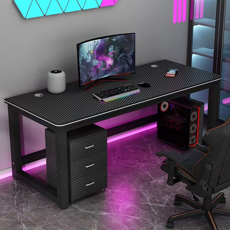 Carbon Fiber E-Sports Table Full Set of Computer Table and Chair Combination Home Rental Bedroom Double Table Large Game Table