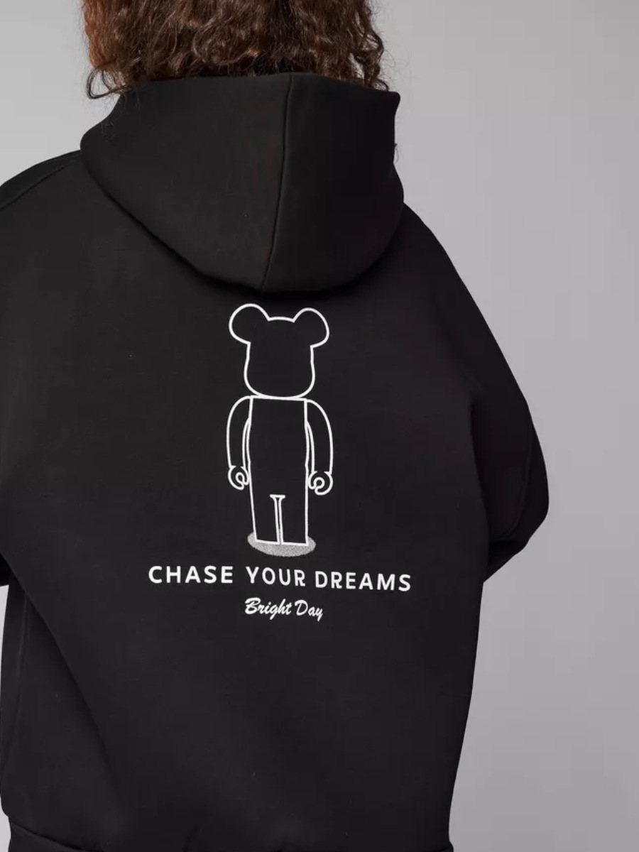 Felpa con cappuccio ampia e comoda, nuova, autunno inverno, design semplice, stampa, oversize, versatile, top._voghion.com