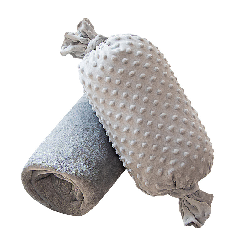 Cojín Manta Dos en Uno, Franela, Multiuso y Plegable, para Siesta de Oficina y Cama