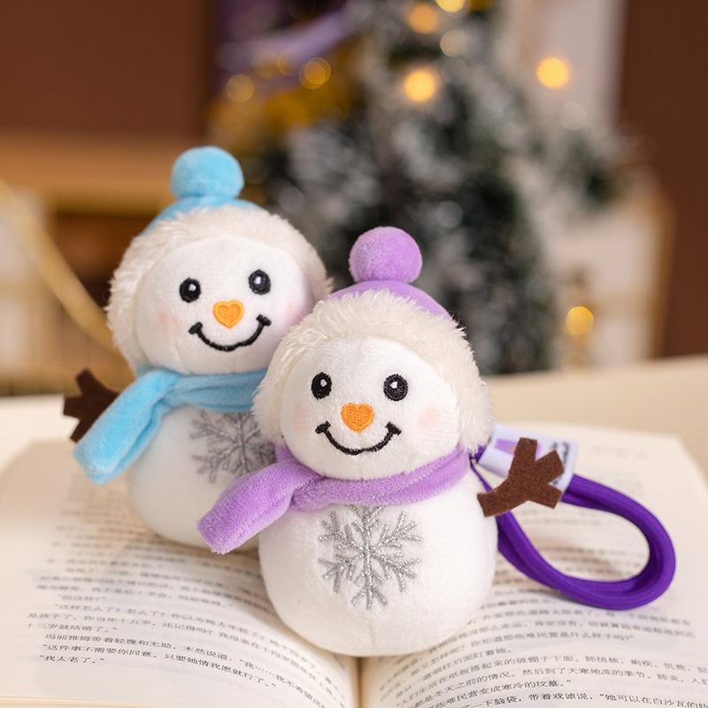 Muñecas de nieve de Navidad de dibujos animados transfronterizos juguetes de peluche lindo muñeca de invierno Jewel acompañar regalos de Navidad