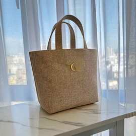 迪家2025圣诞限定女士高奢手提包大容量轻便托特包