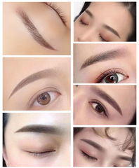 Simple and Elegant Round Three Round Five DPM Needle, God Three Needle Closing Mosaic Embroidery PCL Needle Blade Beautiful Coffee Hand Made Mist Brow Needle Brow