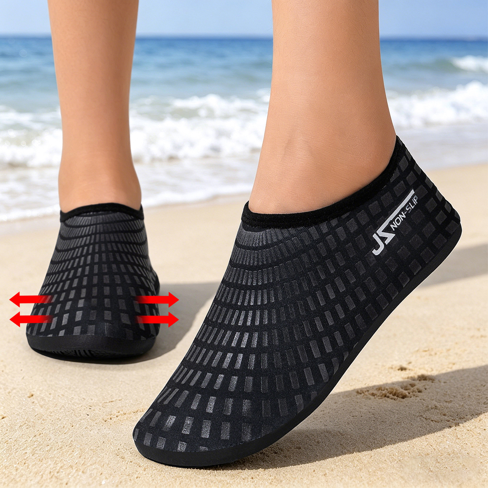 Zapatos de baño transfronterizos zapatos de buceo zapatos de playa al aire libre pareja zapatos de trekking de altura ancha