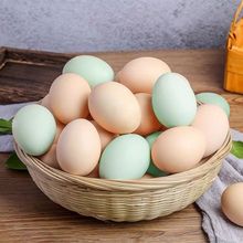 土鸡蛋新鲜粉壳绿壳乌鸡蛋笨鸡蛋柴鸡蛋鸡蛋一件代发跨境