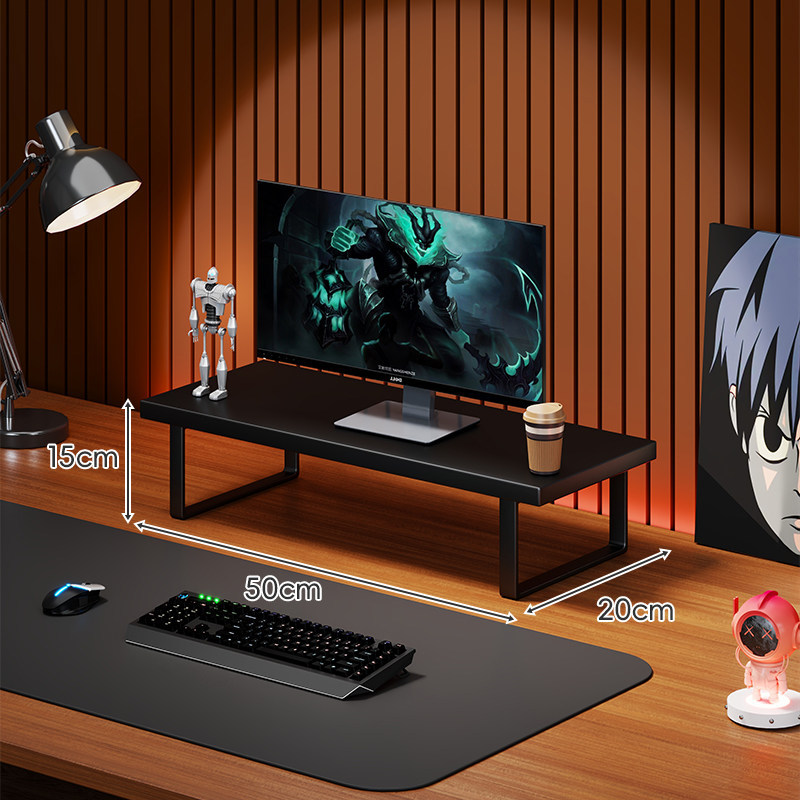 Soporte Elevador para Monitor de Computadora de Madera Organizador para Escritorio