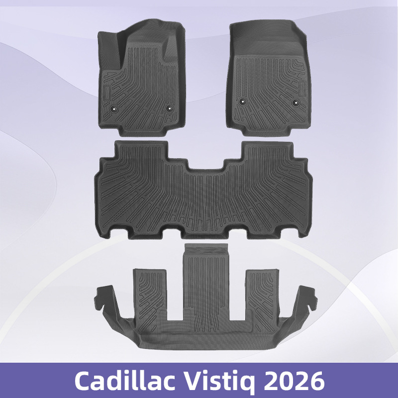 Aplicable a Cadillac Vistiq 2026 3D TPE para todo el tiempo Cojín de pie Cojín de trasero Cojín de respaldo