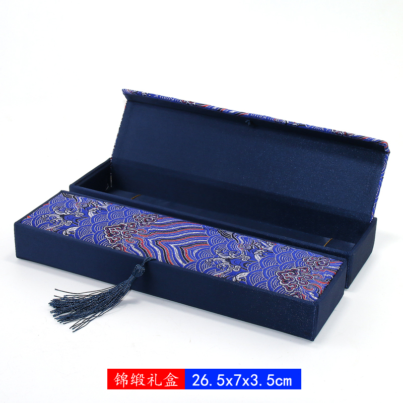 Caja de regalo vacía caja cuadrada rectangular antigua china juegos de joyería collar bolsa caja de embalaje ventilador