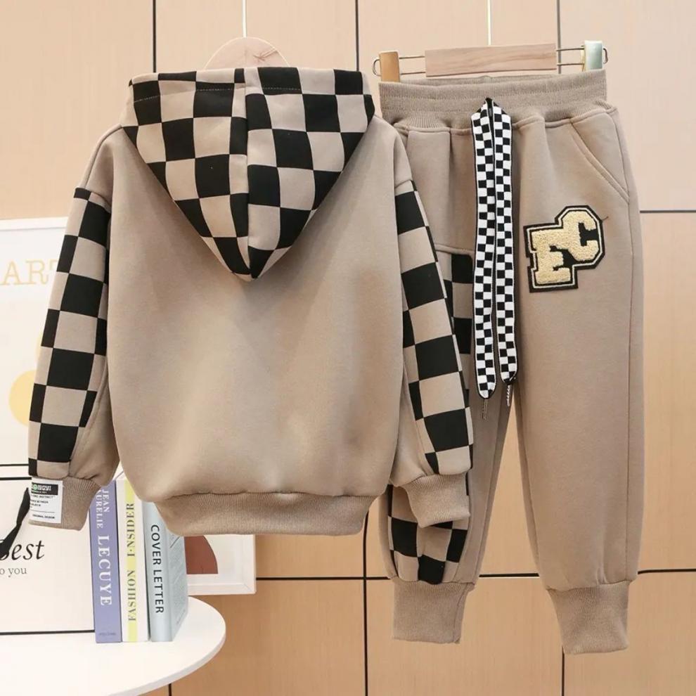 Mädchen Hoodie Und Hosen Set Für Frühling Und Herbst Teddybär_voghion.com