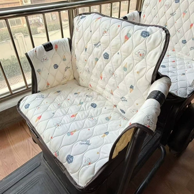 Electric car cushion, Backrest Cushion Integrated Anti-Leakage - water-resistant-bunny-50cm-length-35cm-white