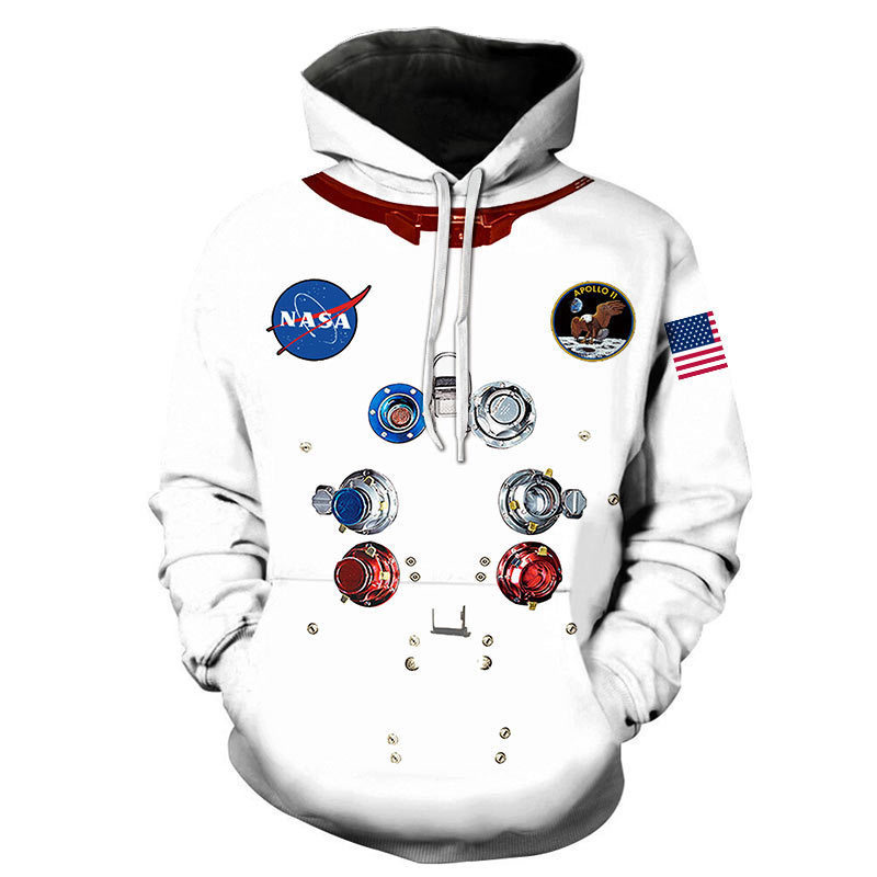New foreign trade NASA space suit 3D sweater COS3D digital printing hoodie