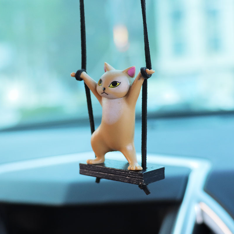 Twisted Waist Cat Car Pendant Car Interior Decoration Supplies Car Pendant Pendant Car Charms Car Supplies Batch