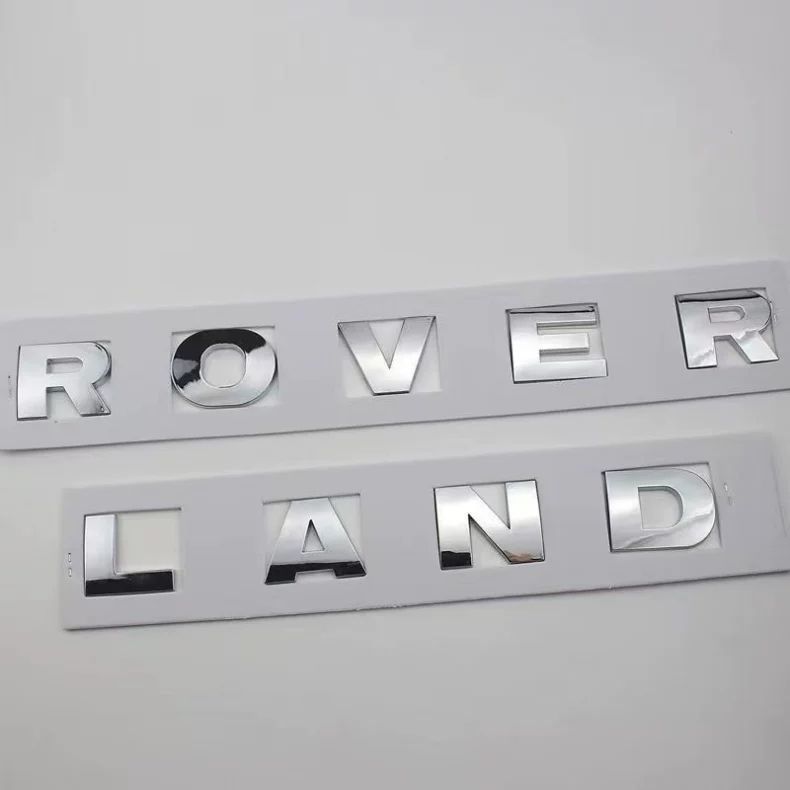Land Rover letter logo LAND ROVER car emblem Discovery 4 Discovery 3 hood emblem Range Rover Evoque Range Rover Velar car sticker Freelander